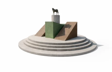 Estatua ecuestre Felipe Ángeles — Intervención urbana, Pachuca Hidalgo