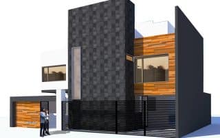 Casa Lorenzo Corona — Fachada exterior, arquitectura habitacional Pachuca