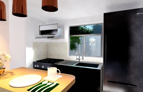 Cocina Alma — Interiorismo residencial, diseño de cocina Pachuca